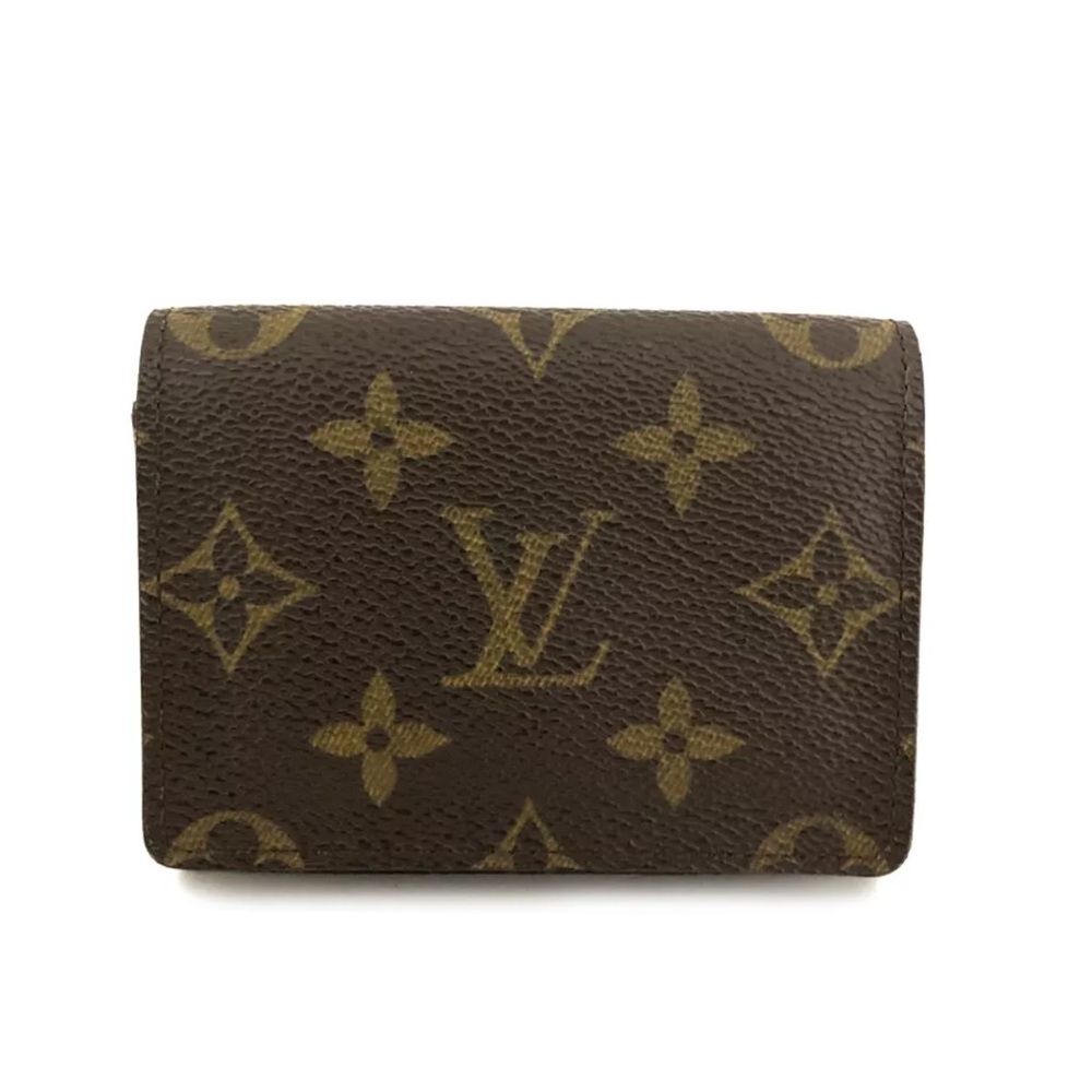 100% AUTHENTIC Louis Vuitton Monogram Envelope Cartes De Visite Card Case/9Y0872